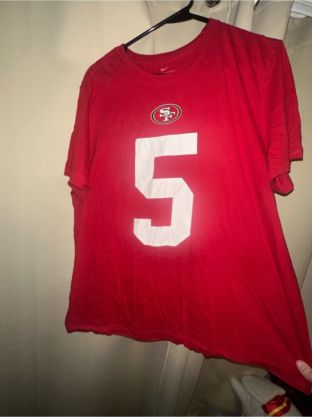 Nike San Francisco 49ers player 5 Trey lance men’s size large